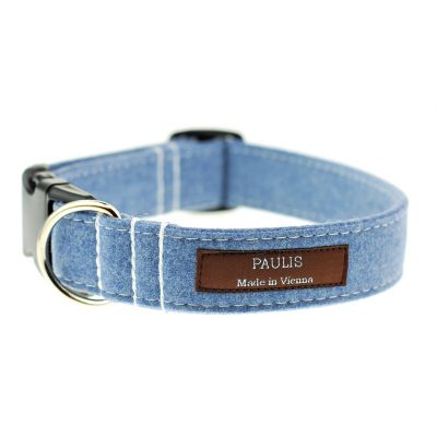 Hundehalsband von Paulis Hundeausstatter | Loden | hellblau