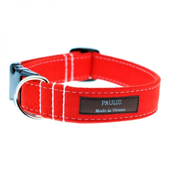 Hundehalsband von Paulis Hundeausstatter | Loden | orange